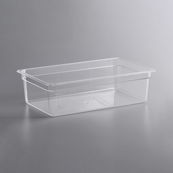 FULL POLY CLEAR FOOD PAN 4"