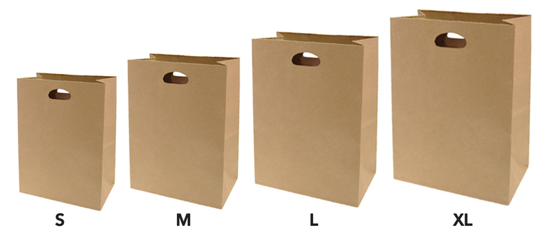 Bolsas de papel con asa - To Go (disponible en 4 tamaños)