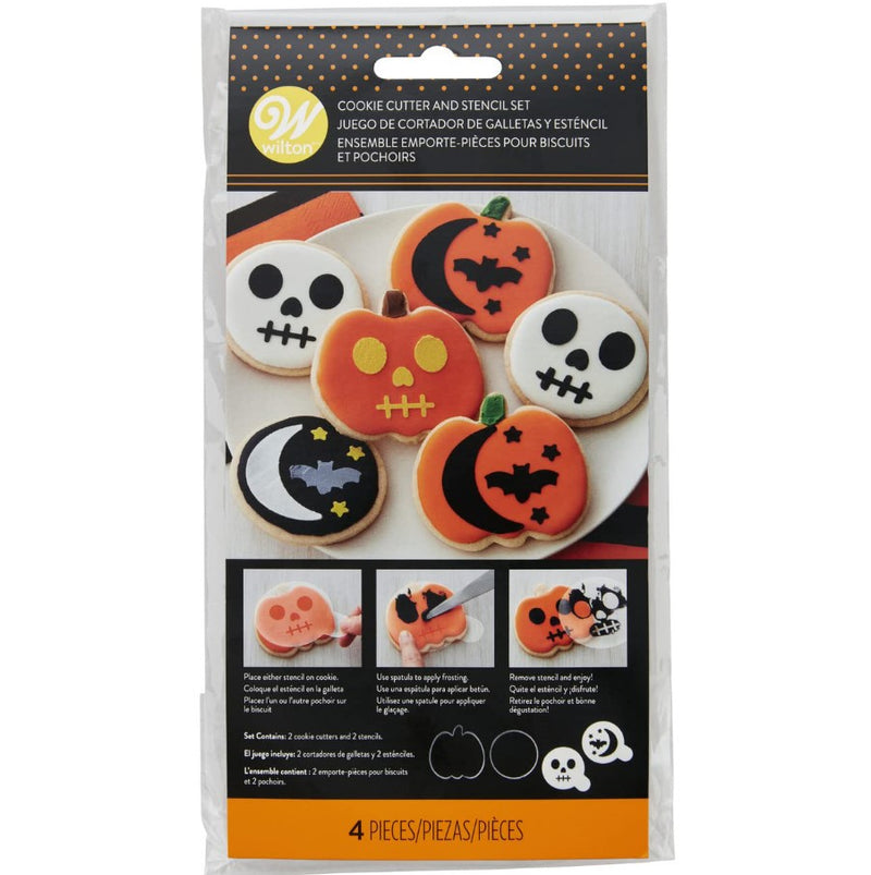 Set cortadores y stencil de Halloween