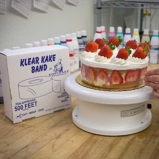 Clear cake band (acetato) disponible 2 tamaños