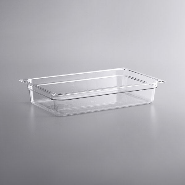 FULL POLY CLEAR FOOD PAN 4"