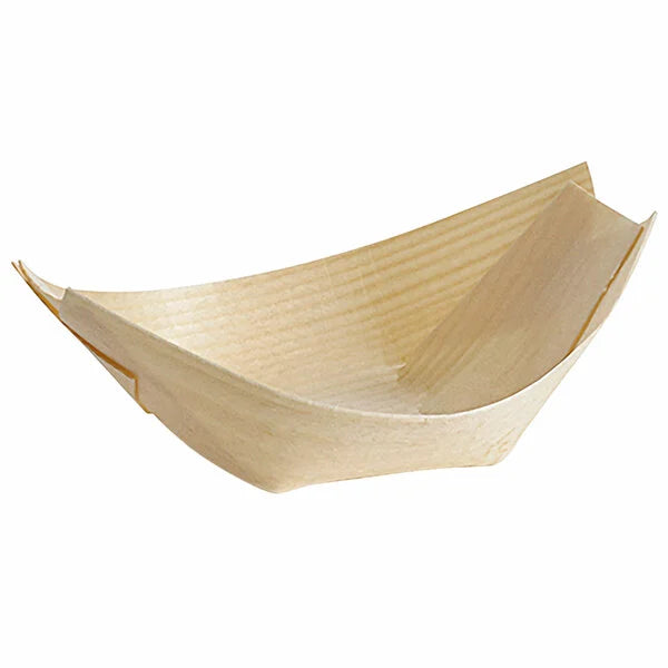 Bote de madera desechable (disponible en 3 tamaños)