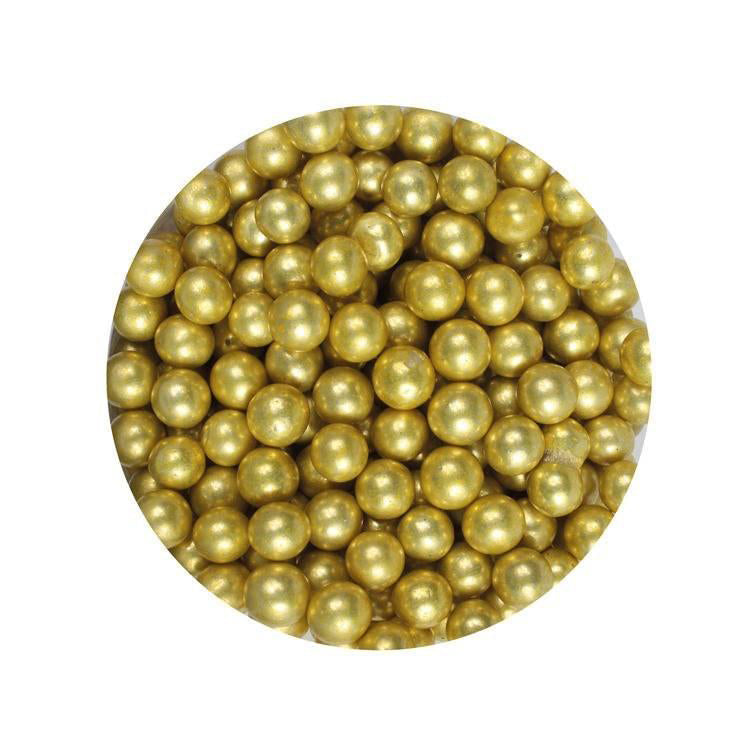 Perlas de azúcar doradas