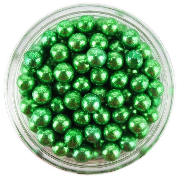 Perlas de azúcar verde