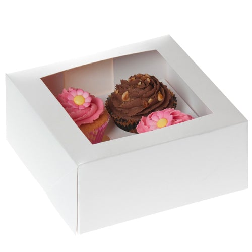 Caja para cupcake con ventana (disponible en 3 tamaños)