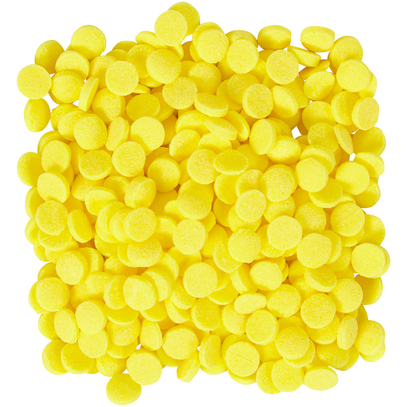 Lentejas amarillas decorativas en azúcar wilton