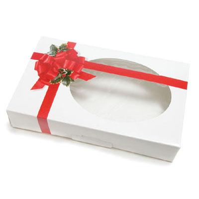Caja motivo lazo festivo (disponible en 2 tamaños)