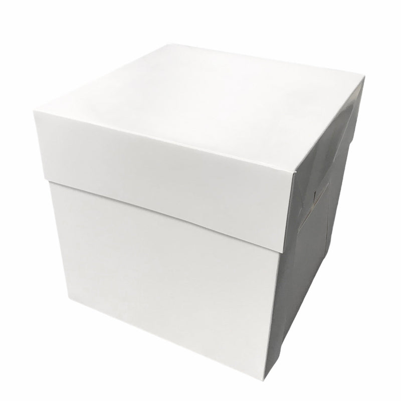 Caja alta blanca para dulce sin ventana (disponible en 9 tamaños)