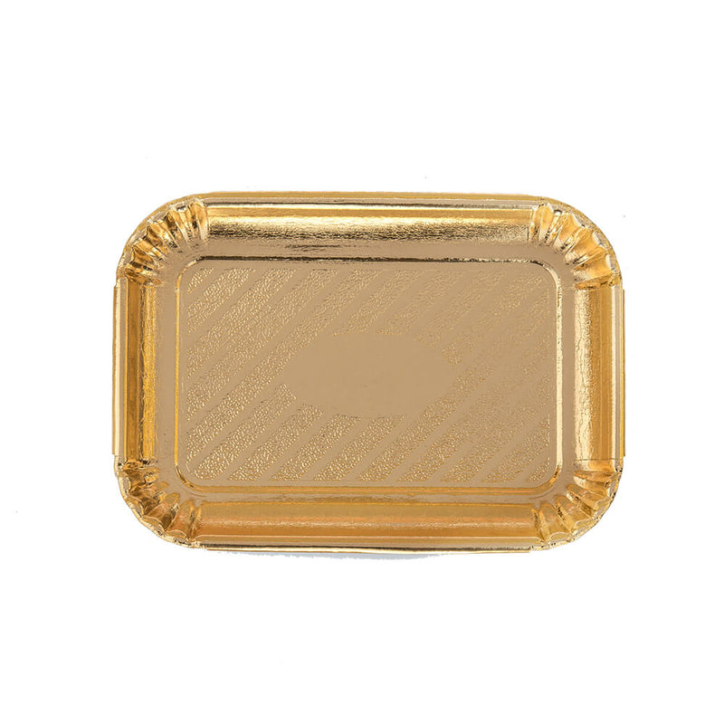 Bandeja rectangular dorada (disponible en 3 tamaños)