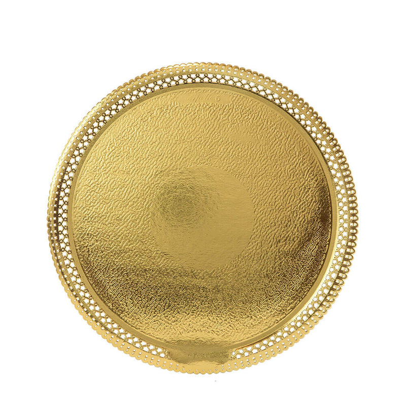 Base redonda dorada Modelo Apollo (disponible en 8 tamaños)