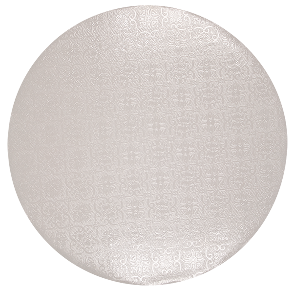 Base blanca redonda 8" tipo wrap (4mm)